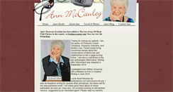 Desktop Screenshot of annmccauley.com