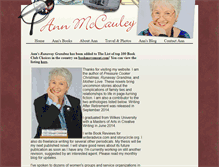 Tablet Screenshot of annmccauley.com